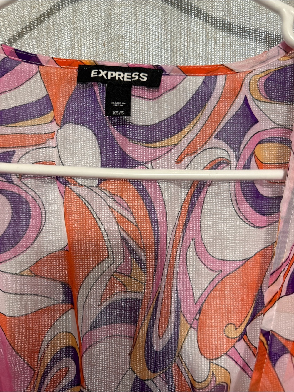 Express Boho Retro Sheet Swim Cover Up - Picture 4 of 7